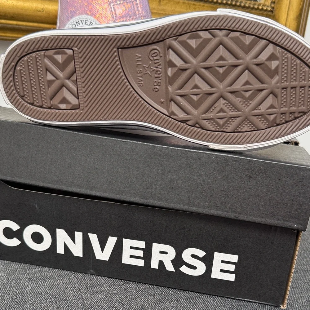 Converse Iridescent Lavender High-Top Sneakers